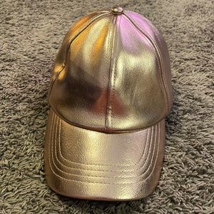 Gold women’s ball cap